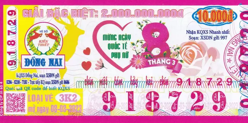 Hình ảnh của vé số Đồng Nai